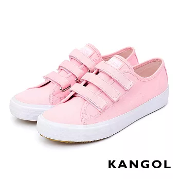 KANGOL - 休閒三帶帆布鞋-女款US5.5淺粉