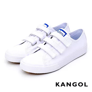 KANGOL - 休閒三帶帆布鞋-女款US6白色