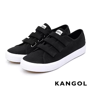 KANGOL - 休閒三帶帆布鞋-女款US5.5黑色