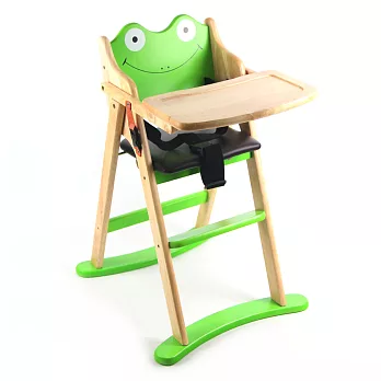青蛙造型折合木頭餐椅