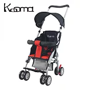 KOOMA 新款超輕巧輕便推車(椅背可調)附置物籃-兩色可選 紅色