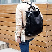 LESS DESIGN |生活本色 日本直率時尚後背/手提/側背三用包 黑色