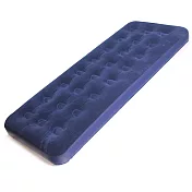 溫馨單人植絨充氣床(舒適藍)+抽充二用電動打氣筒