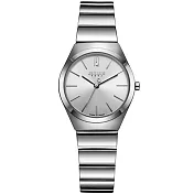 JULIUS聚利時 紐約之夜簡約不鏽鋼錶帶腕錶-四色/30mm銀色