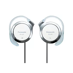國際Panasonic超薄型stereo動態立體聲耳掛式耳機RP─HZ47(強調舒適.訴求簡易裝戴;線長約1公尺但左右不等長)白色 白色