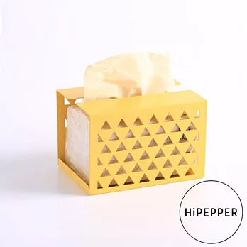 HiPEPPER簡約時尚面紙盒-活力黃