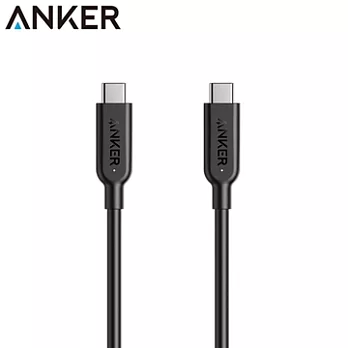 美國Anker PowerLine II數據傳輸充電線TYPE-C即USB-C轉USB-C A8485011(長3ft即0.9公尺)