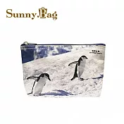 Sunny Bag x 林鴻兒-James Lin 多功能文具袋/化妝包-帽帶企鵝 Chinstrap Penguins