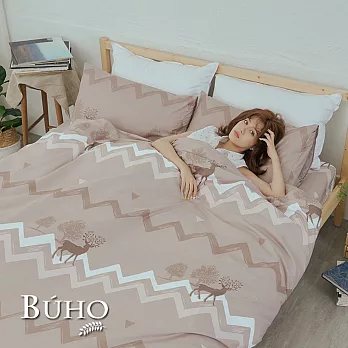 《BUHO》雙人四件式舖棉兩用被床包組《詩遊頃夢》