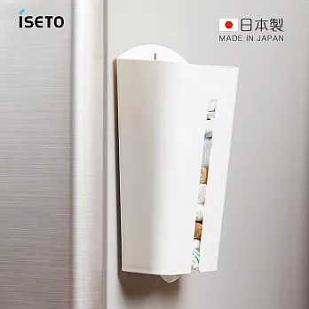 【nicegoods】日本ISETO 塑膠袋收納存取架白