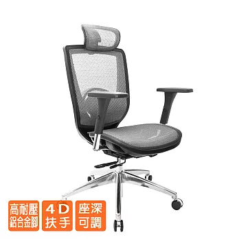 GXG 高背全網 電腦椅 (鋁腳/4D扶手) TW-81Z6LUA7(訂購備註顏色)