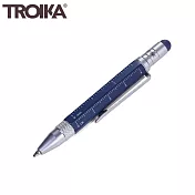 德國TROIKA＂短版＂5合1 隨身多功能工程筆原子筆工具筆PIP25系列(多用途：觸控筆/起子/尺/圓珠筆 ) 海軍藍色