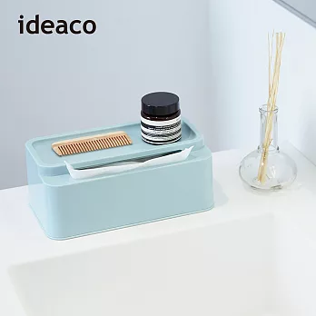 【日本ideaco】餐桌上的面紙盒 -淺藍