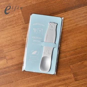 日本高桑elfin 金屬繽紛冰淇淋匙-2入-北極熊