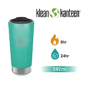 【美國Klean Kanteen】不銹鋼飲料保溫杯-592ml 海波綠