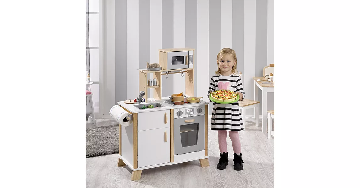 【howa 德國木製玩具】五星主廚夢幻首選|旗艦型木製玩具廚房