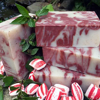 美國Chagrin Valley 天然薄荷大理石沁涼植物皂 Peppermint Twist 手工皂 5.8 OZ