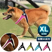 YSS 寵物PU綿防水耐用3D反光Y型一秒穿胸背帶XL(4色) 馬卡藍