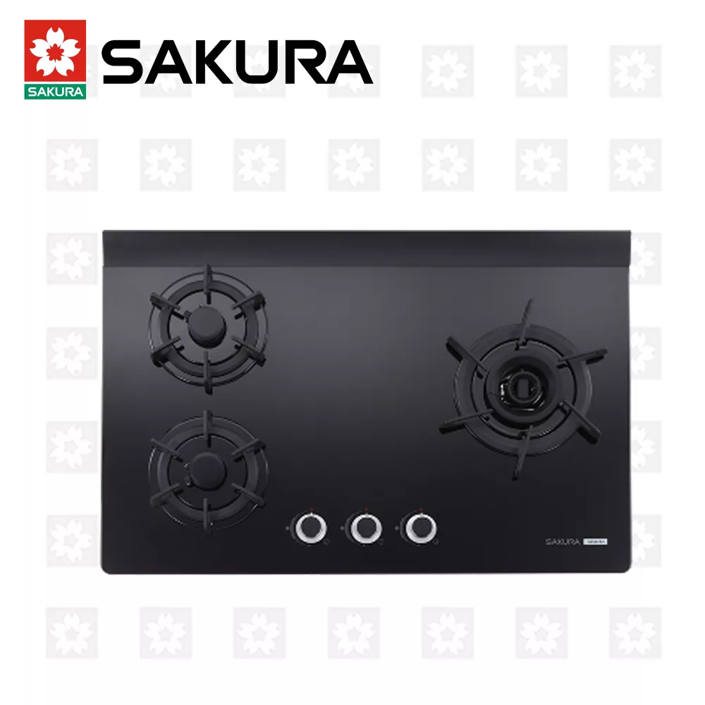 【櫻花牌】三口雙炫火玻璃檯面爐 G-2932AGB (天然瓦斯)限北北基配送