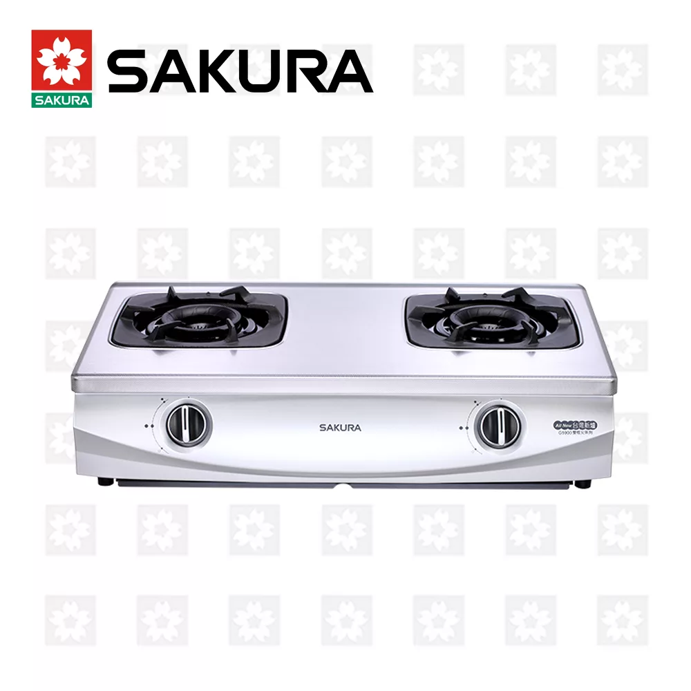 【櫻花牌】二口雙炫火珍珠壓紋台爐 G-5900S(天然瓦斯)限北北基桃中高配送
