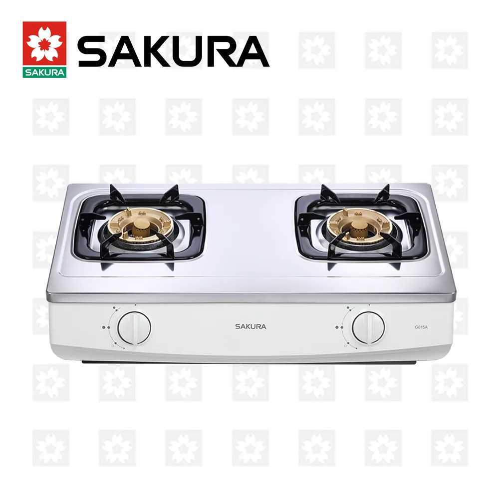 【櫻花牌】二口安全台爐 G-615AS(天然瓦斯)限北北基桃中高配送