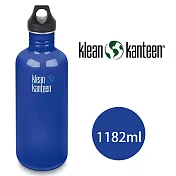 【美國Klean Kanteen】窄口不鏽鋼水瓶-1182ml 沿海藍