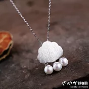【Sayaka紗彌佳】天氣女孩系列 純銀雲朵珍珠項鍊
