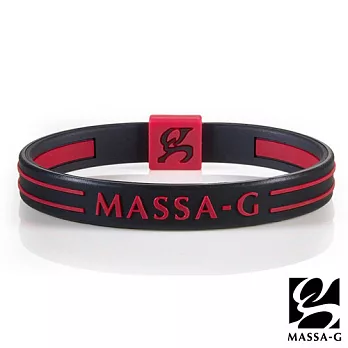 MASSA-G Energy Plus雙面鍺鈦能量手環-黑紅內圍18cm