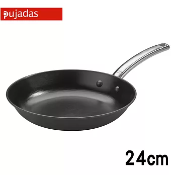 【Pujadas】1921 西班牙輕量鑄鐵平底鍋-24cm