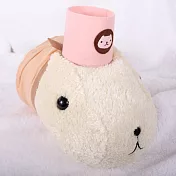 Kapibarasan 水豚妹咖啡小舖系列毛絨中公仔-咖啡杯粉