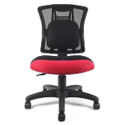 DR. AIR 人體工學氣墊腰靠椅墊透氣辦公網椅-三色可選紅黑
