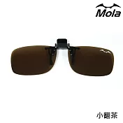 好評推薦~MOLA 摩拉前掛可掀偏光太陽眼鏡夾片 UV400 近視/老花眼鏡專用--小翻茶