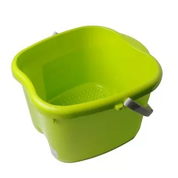 《將將好》按摩泡腳桶18L 塑膠桶 可掛毛巾在家做SPA 按摩腳 紓壓腳桶 聯府綠色