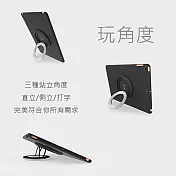 【Rolling-ave.】RA iCircle iPad 9.7吋 保護殼支撐架 - 透明殼黑環
