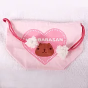 Kapibarasan 水豚君粉紅愛心系列便當束口袋