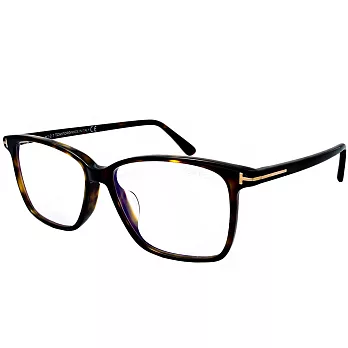 【TOM FORD】經典T字方框款光學眼鏡#琥珀框(TF5478-F-B-052)