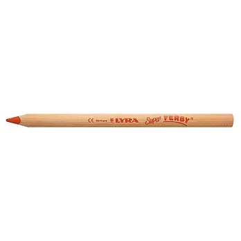 【德國LYRA】三角原木色鉛筆17.5cm- 威尼斯紅090