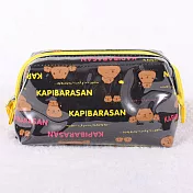 Kapibarasan 水豚君黑色經典系列化妝包