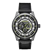 POLICE 潮流光速多功能腕錶-綠色X黑色-15410JSTB-04
