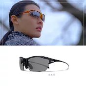 『專業運動』Siraya ALPHA 德國蔡司 抗UV 運動太陽眼鏡-釣魚、腳踏車系列((灰色鏡片) 金蔥黑