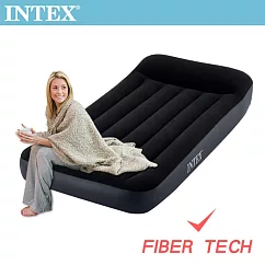 【INTEX】舒適單人加大充氣床(FIBER TECH)─寬99cm(64141)