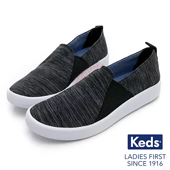 【Keds】STUDIO 輕量彈力拼接休閒便鞋US7.5黑色