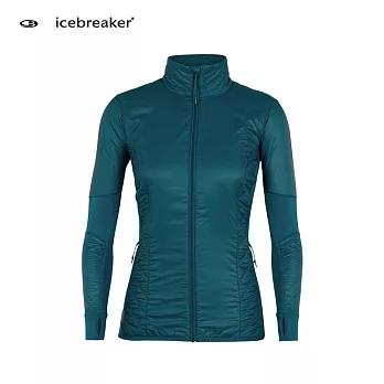 【紐西蘭Icebreaker 】女 Helix 超輕暖防潑水外套-ML70 / IB103427-404S翠暗藍