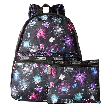 LESPORTSAC 輕便防水尼龍後背包-天空寶石(現貨+預購)天空寶石