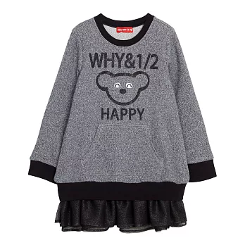WHY AND 1/2 普普熊棉質洋裝-親子裝 11Y~14Y以上 多色可選11灰色