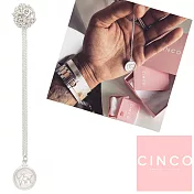 CINCO 葡萄牙精品 Gigi necklace 925純銀硬幣項鍊 世界地圖款 男版 65公分
