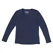 【荒野wildland】中童Highest彈性圓領保暖衣 H2660L深藍色