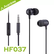 Avantree HF037 Hi-Fi立體聲入耳式線控耳機黑