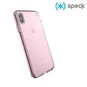 Speck Presidio Clear+Glitter iPhone Xs Max 玫瑰粉+金色奈米玻璃水晶防摔保護殼