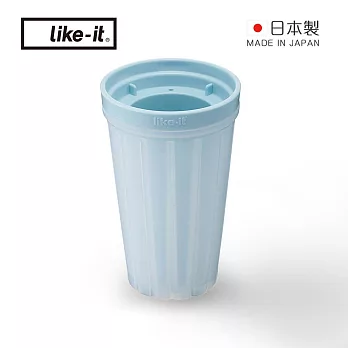 【日本like-it】日製碎冰製冰盒  -藍